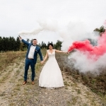 hochzeit smoke bombs