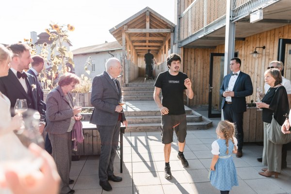 Hochzeitsfeier und Führung im Hopfengut No20 Tettnang