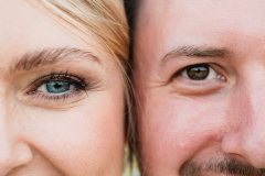 Glückliches Brautpaar – Nahaufnahme bei der Hochzeit im Hopfengut No20 Tettnang