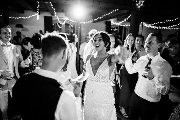 Ausgelassene Hochzeitsfeier im Birnauer Oberhof