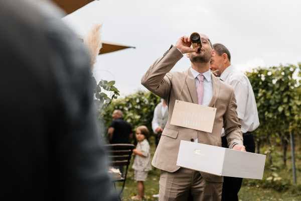 Der Confetti Man bei der Hochzeit im Birnauer Oberhof