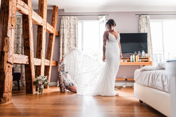 Getting Ready der Braut im BadHotel Überlingen