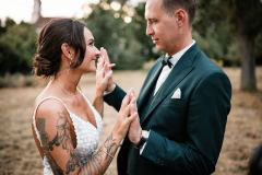 Brautpaar bei der Hochzeit am Bodensee – Marie und Steve