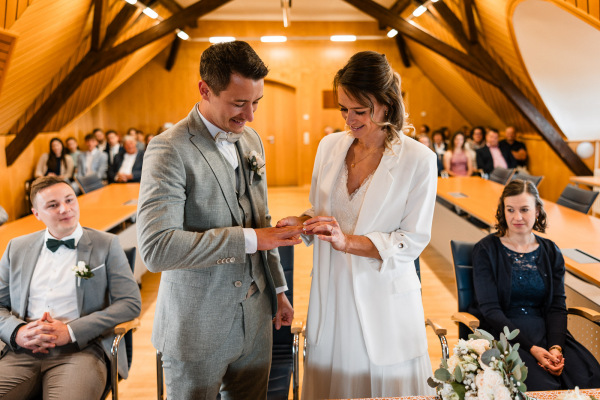 Hochzeit von Marlene und Kevin im Standesamt Heiligenberg